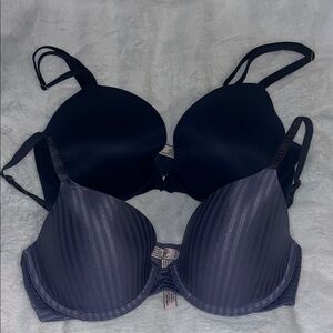 Victoria's Secret Navy and Striped Bras